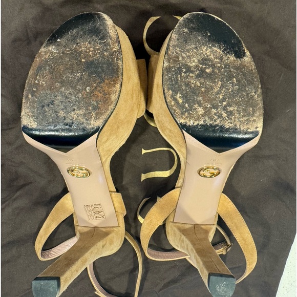 High Heels but very comfy Caramel Platform Gucci! As new! Used only twice! - Picture 4 of 13